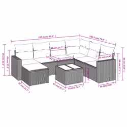 VidaXL 3219290 set mobili da esterno