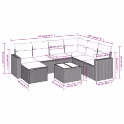 VidaXL 3219299 set mobili da esterno