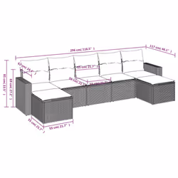 VidaXL 3219329 set mobili da esterno
