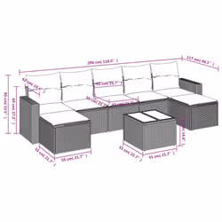 VidaXL 3219339 set mobili da esterno
