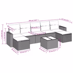 VidaXL 3219340 set mobili da esterno