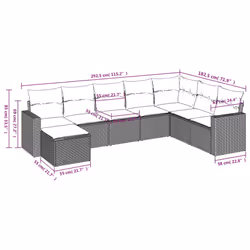 VidaXL 3219345 set mobili da esterno