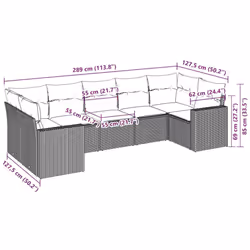 VidaXL 3219382 set mobili da esterno