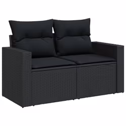 Set Divani da Giardino 10pz con Cuscini in Polyrattan Nerocod mxl 113477 - Vista aggiuntiva 3