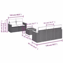 VidaXL 3225785 set mobili da esterno - Vista aggiuntiva 7