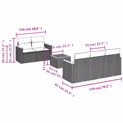 VidaXL 3225787 set mobili da esterno - Vista aggiuntiva 7