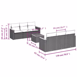 VidaXL 3225790 set mobili da esterno - Vista aggiuntiva 7