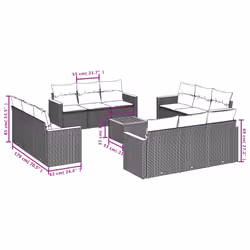 VidaXL 3225838 set mobili da esterno - Vista aggiuntiva 7