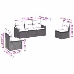 VidaXL 3225845 set mobili da esterno - Vista aggiuntiva 6