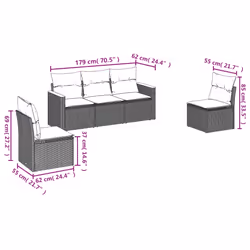 VidaXL 3225856 set mobili da esterno - Vista aggiuntiva 6