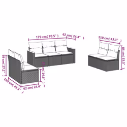 VidaXL 3225876 set mobili da esterno - Vista aggiuntiva 6