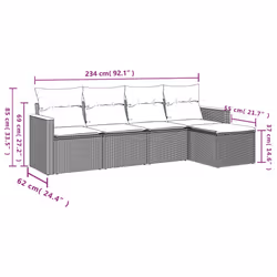 VidaXL 3225915 set mobili da esterno - Vista aggiuntiva 7