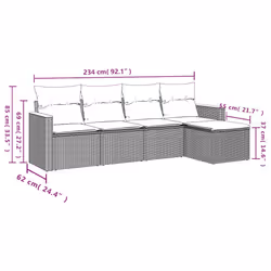 VidaXL 3225918 set mobili da esterno - Vista aggiuntiva 6