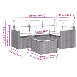 VidaXL 3225929 set mobili da esterno - Vista aggiuntiva 8