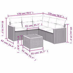 VidaXL 3225958 set mobili da esterno - Vista aggiuntiva 8