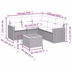 VidaXL 3225965 set mobili da esterno - Vista aggiuntiva 8