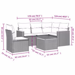 VidaXL 3225983 set mobili da esterno - Vista aggiuntiva 8