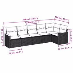 VidaXL 3225985 set mobili da esterno - Vista aggiuntiva 7