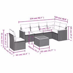VidaXL 3226013 set mobili da esterno - Vista aggiuntiva 8