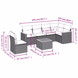VidaXL 3226023 set mobili da esterno - Vista aggiuntiva 8