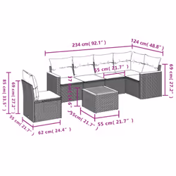 VidaXL 3226025 set mobili da esterno - Vista aggiuntiva 8