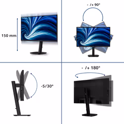 Philips 27IN 16:9 IPS 120HZ 1920X1080 H AS 150MM HDMI X 1X 1.4 DP X 1X Monitor PC 68,6 cm (27") 1920 x 1080 Pixel - Vista aggiuntiva 3