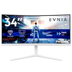Philips 21:9 FAST VA 34M2C5601QA/00 Monitor 34 pollici UWQHD 21:9 Bianco