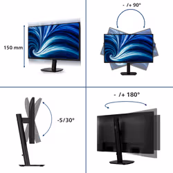 Philips 27IN 16:9 IPS 120HZ 1920X1080 H AS 150MM D-SUB X 1 HDMI X 1X 1.4 Monitor PC 68,6 cm (27") 1920 x 1080 Pixel - Vista aggiuntiva 3