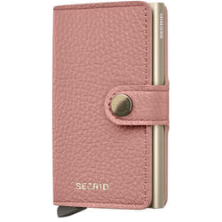 Secrid Miniwallet Portafoglio Rosa Vera pelle
