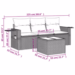 VidaXL 3252200 set mobili da esterno