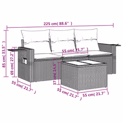 VidaXL 3252203 set mobili da esterno - Vista aggiuntiva 3