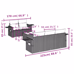 VidaXL 3252237 set mobili da esterno