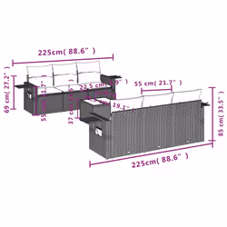 VidaXL 3252250 set mobili da esterno