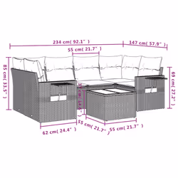 VidaXL 3252255 set mobili da esterno