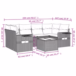 VidaXL 3252256 set mobili da esterno