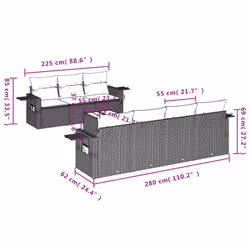 VidaXL 3252270 set mobili da esterno