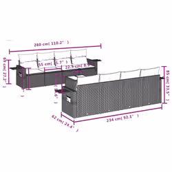 VidaXL 3252285 set mobili da esterno