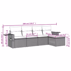 VidaXL 3252425 set mobili da esterno