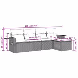 VidaXL 3252429 set mobili da esterno