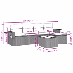 VidaXL 3252430 set mobili da esterno