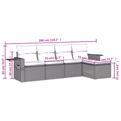 VidaXL 3252435 set mobili da esterno