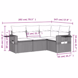 VidaXL 3252443 set mobili da esterno