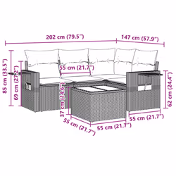 VidaXL 3252449 set mobili da esterno - Vista aggiuntiva 3