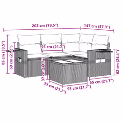 VidaXL 3252459 set mobili da esterno - Vista aggiuntiva 3