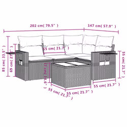 VidaXL 3252460 set mobili da esterno - Vista aggiuntiva 3