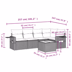 VidaXL 3252463 set mobili da esterno