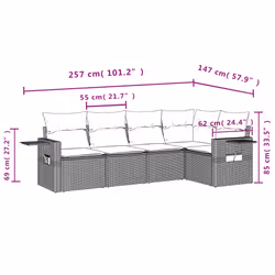 VidaXL 3252475 set mobili da esterno