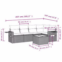 VidaXL 3252476 set mobili da esterno