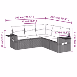 VidaXL 3252482 set mobili da esterno