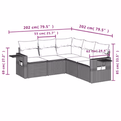 VidaXL 3252493 set mobili da esterno - Vista aggiuntiva 3